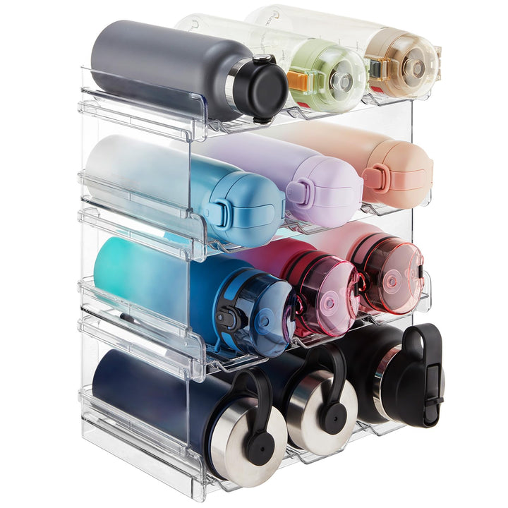 Lifewit Stapelbarer Flaschenhalter Weinflaschen Halter Weinregal Wein, Gefrierschrank, Vorratskammer