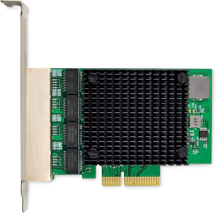 DIGITUS 2.5 Gigabit Ethernet Server Netzwerkkarte - 4 Port RJ45 - NIC - RTL8125B - 10/100/1000/2500