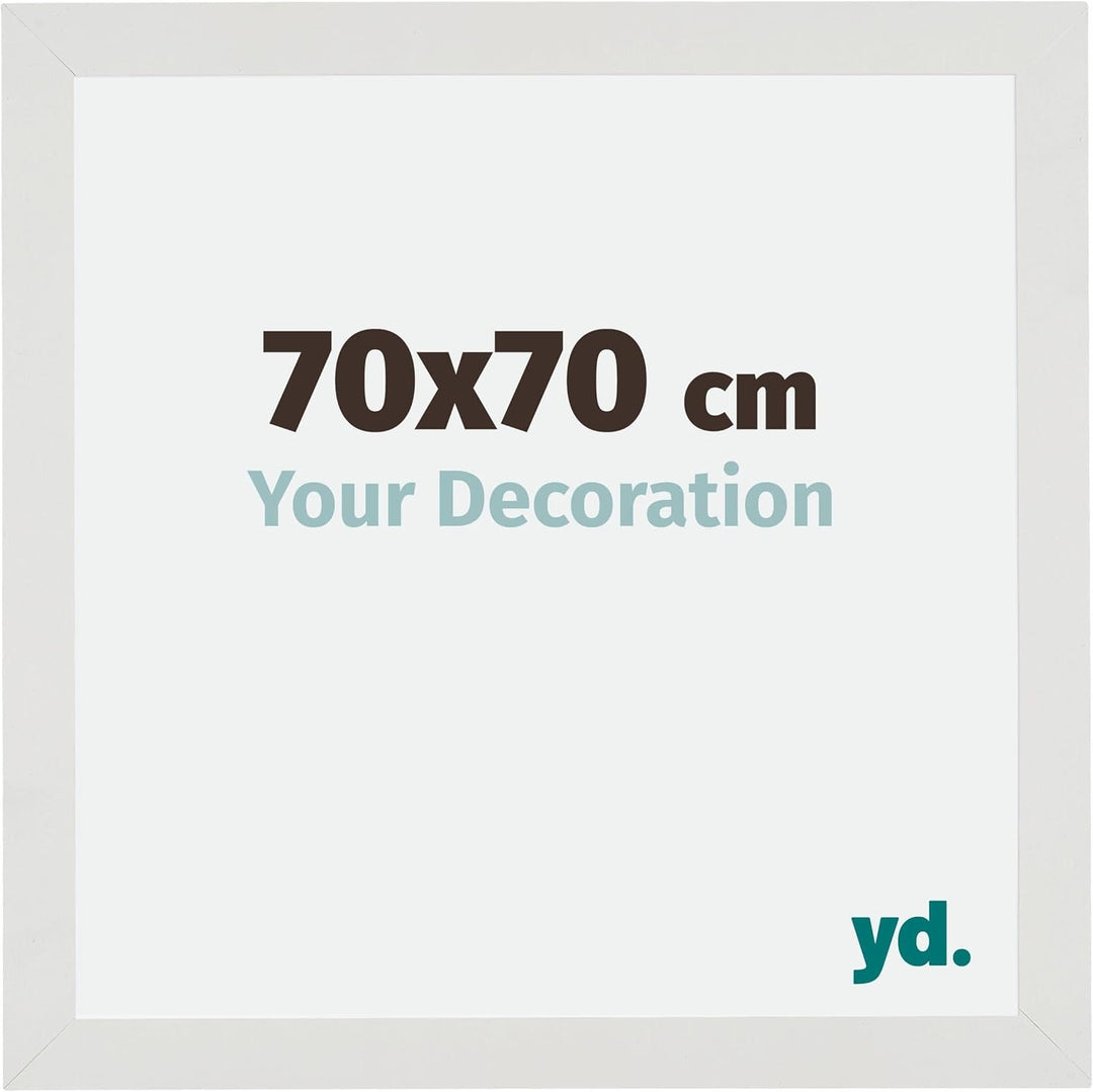 yd. Your Decoration - Bilderrahmen 70x70 cm - Bilderrahmen aus MDF mit Acrylglas - Antireflex - Ausg