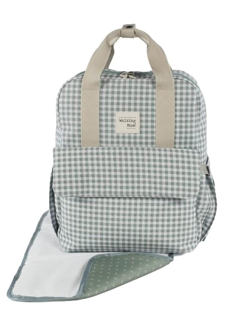 Walking Mum. I Love Vichy Wickeltasche für Kinderwagen, vielseitig einsetzbar, mit kurzen Griffen un