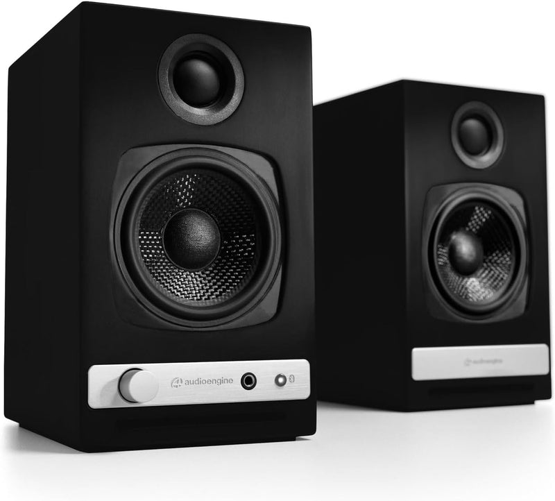 Audioengine A2 HD Wireless Speaker | Lautsprecher für Desktop-Monitor | Heim-Musiksystem aptX HD Blu