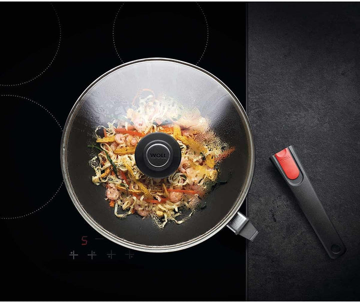 Woll Diamond Lite Induktions-Wok mit abnehmbarem Griff, 30 cm, mit Deckel, in Geschenkbox