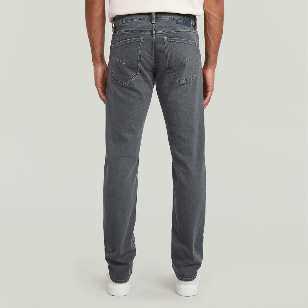 G-Star Raw Herren Jeans Mosa Straight Jeans 26W / 30L Mehrfarben (India Ink/Folkstone Gray Double Dy