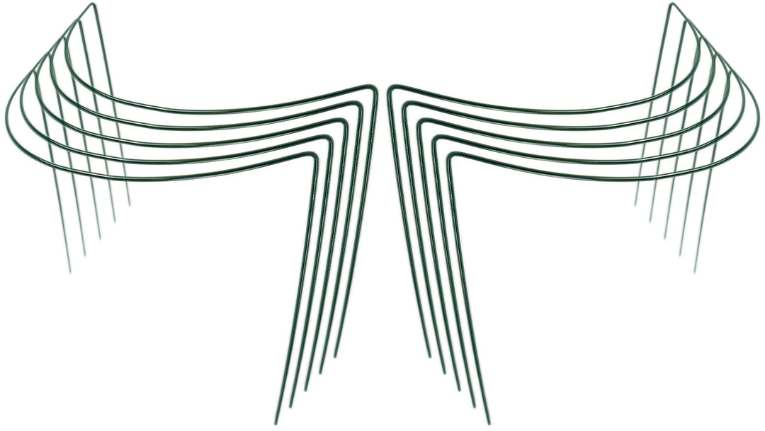 Novatool 10 Strauchstütze 100 cm hoch halbrund 40 cm grün Staudenhalter Blumenhalter Rankengewächs P