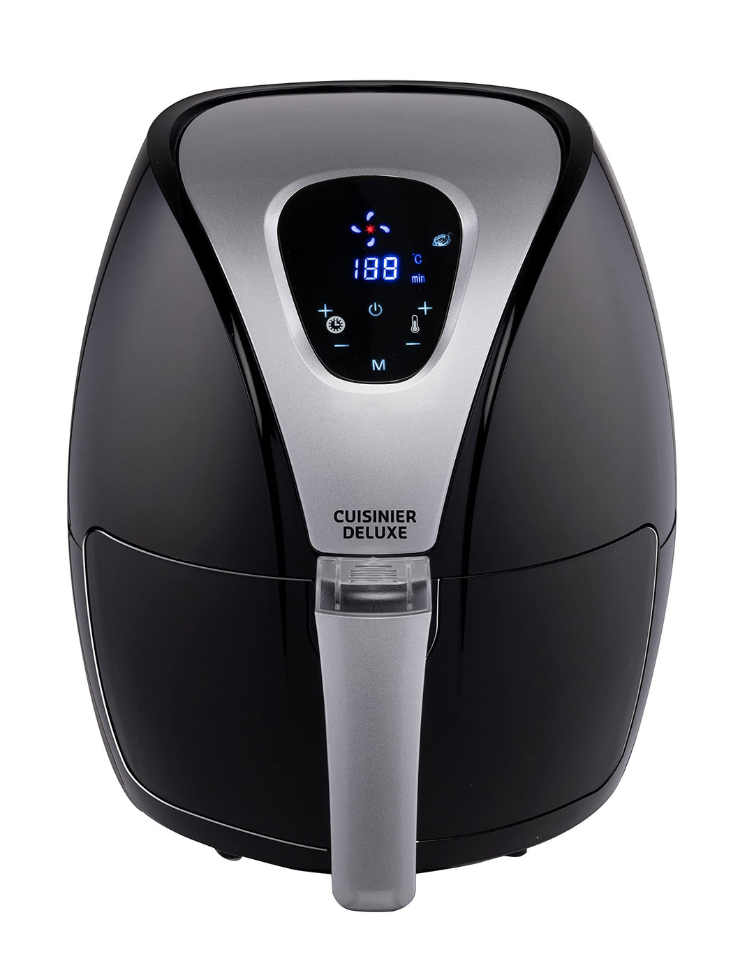 Cuisinier Deluxe Heissluftfritteuse 2,4 Liter 1300/1500 Watt Timer und Digitalanzeige Cuisiner Delux