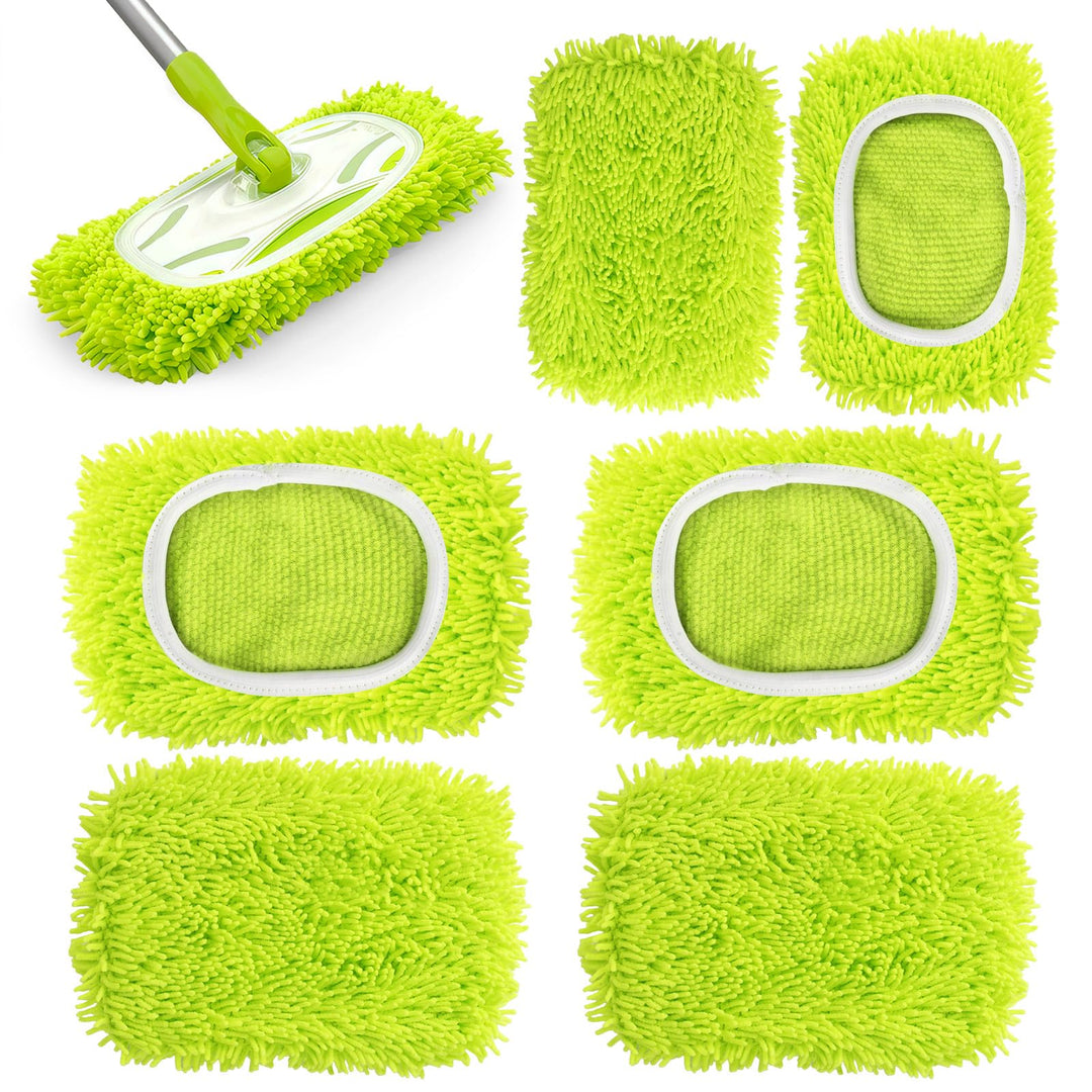 6 Stück für Swiffer Feuchte Bodentücher, Waschbar für Swiffer Bodentücher, Wiederverwendbar Trockene