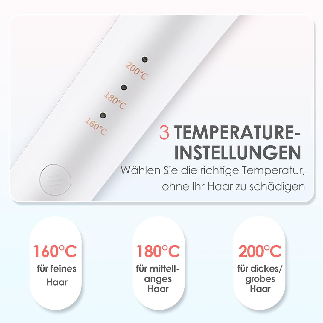 AraSyleon Automatischer Lockenstab Bidirektional | 32mm 3-Temp 30s Aufheizen | Ionen & Anti-Verbrenn