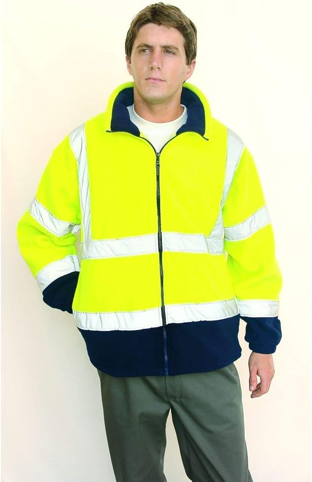 PORTWEST Fleemit Anti-Pilling-Ausrüstung, 300G, 100% Polyester, 1 Stück, 4XL, gelb/marine, F301YNR4X