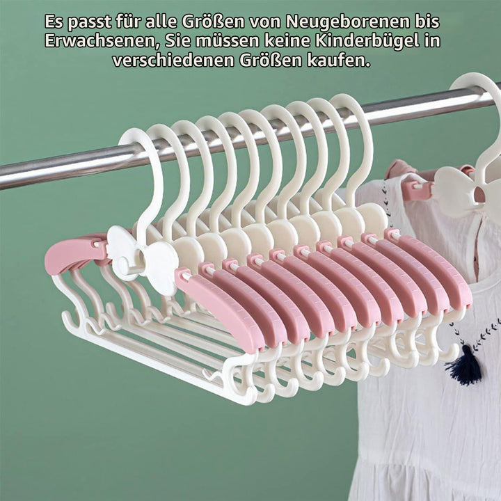 WJWSKI Kleiderbügel Kinder，50 Stück 29-37CM Mitwachsende Kinderkleiderbügel Stapelbare Baby kleiderb