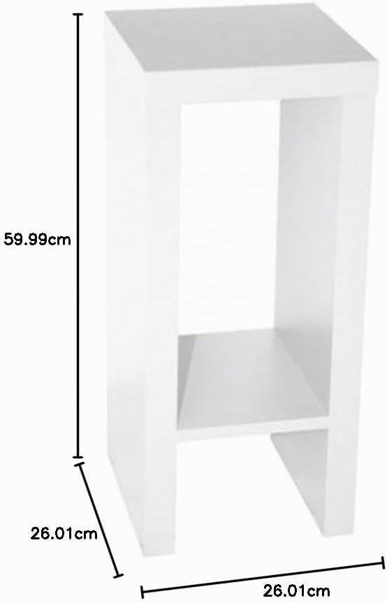 Phönix 178801WE Mainau Blumenständer mit Ablagefach, 60 cm, weiss 60 cm Weiss, 60 cm Wei&amp;