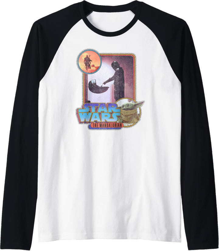 Star Wars Mandalorian Retro Mandalorian & The Child Raglan