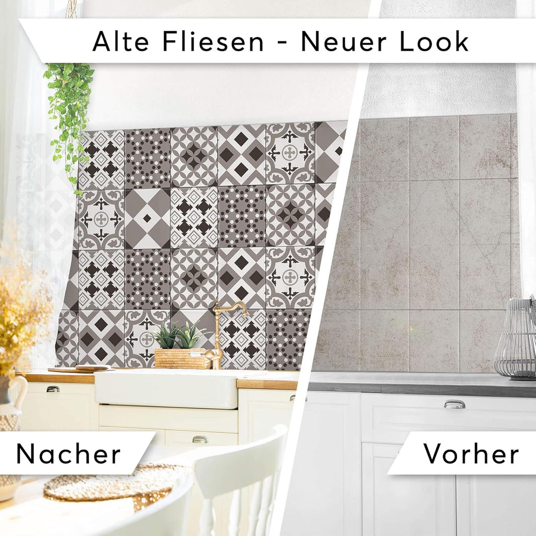 CREATISTO Klebefliesen Stickerfliesen Fliesenfolie - Klebefolie Aufkleber für Fliesen I Klebefliesen