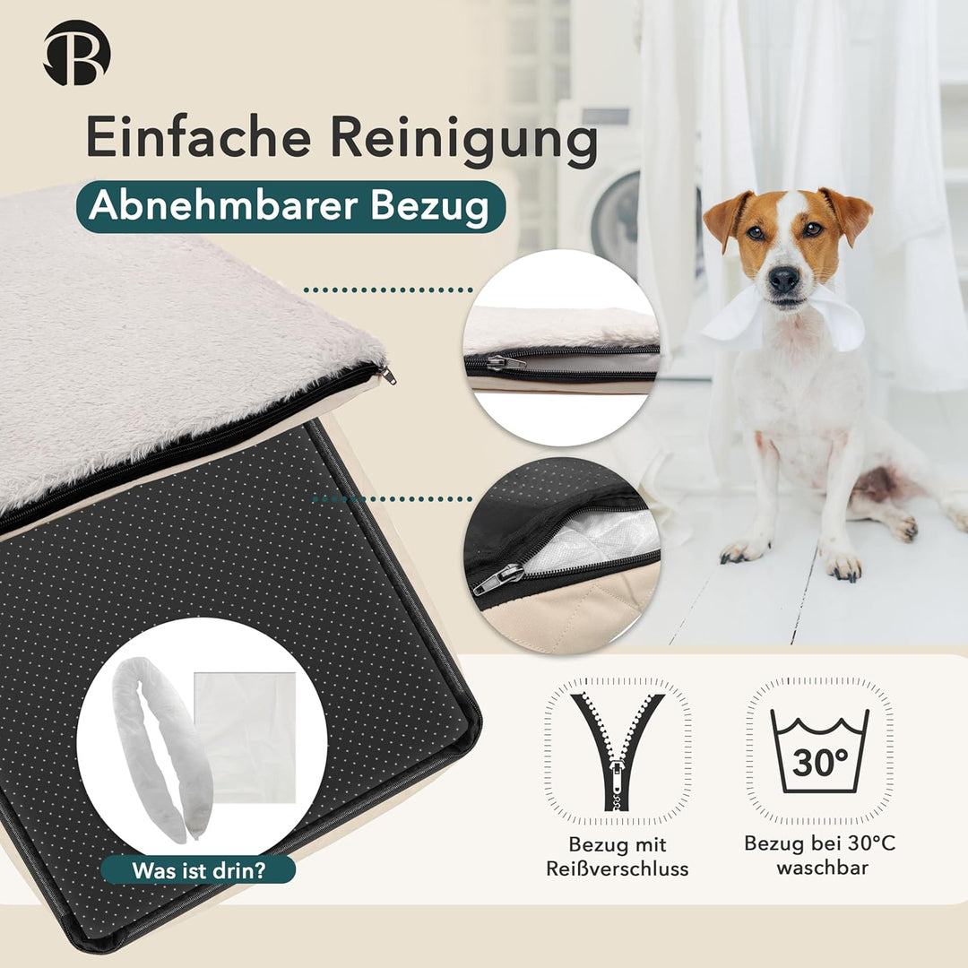 Hunde Autositz Auto Hundesitz, 2-in-1 Hundebett Hundekorb für kleine & mittelgrosse Hunde, Oxford St