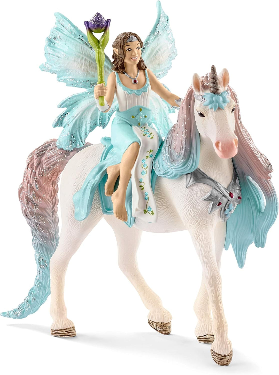 SCHLEICH 70566 Surah mit Glitzer-Pegasus, für Kinder ab 5-12 Jahren, BAYALA - Spielfigur & 70569 Eye