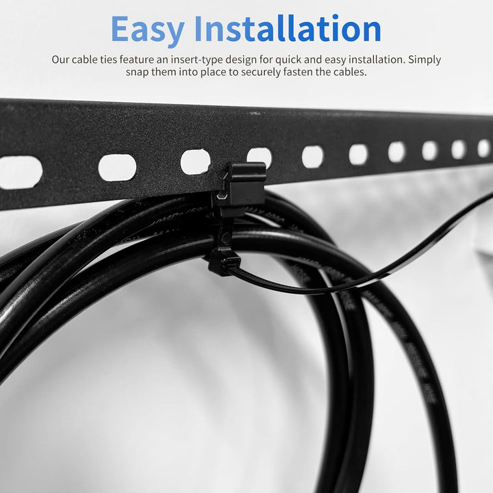 Kabelbinder mit Clip Kabelbinderhalter - 20X PV Kabelbinder UV Beständig mit Clip, Kabelbinder mit R