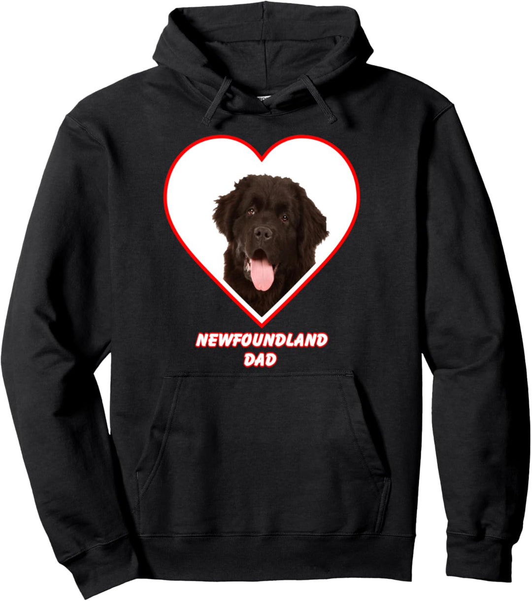 Newfoundland Dog Dad Pullover Hoodie
