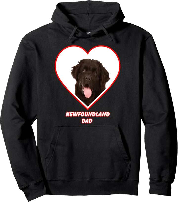 Newfoundland Dog Dad Pullover Hoodie
