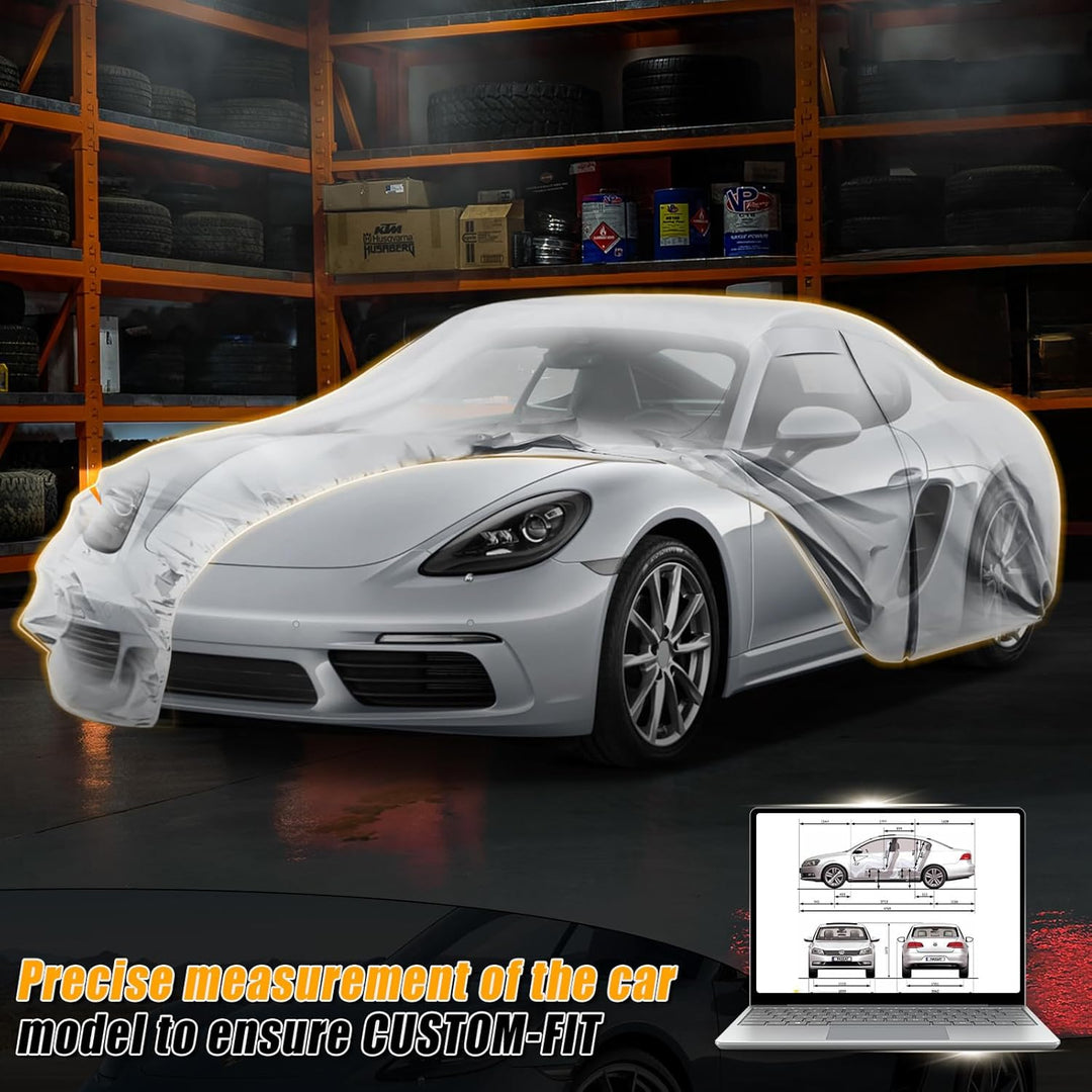 Autoabdeckung Wasserdicht für 1997–2025 Porsche 718 Boxster/Cayman, Vollgarage Autoplane Auto Abdeck