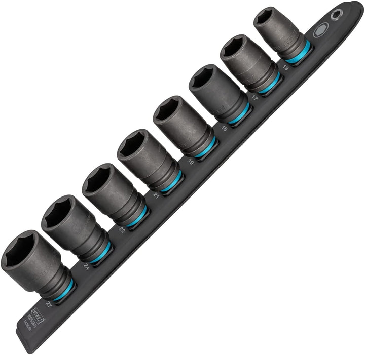 HAZET Smart-Rail 900S-SR/8 | magnetische Unterseite mit 8 Steckplätzen, Antrieb: Vierkant 12,5 mm (1