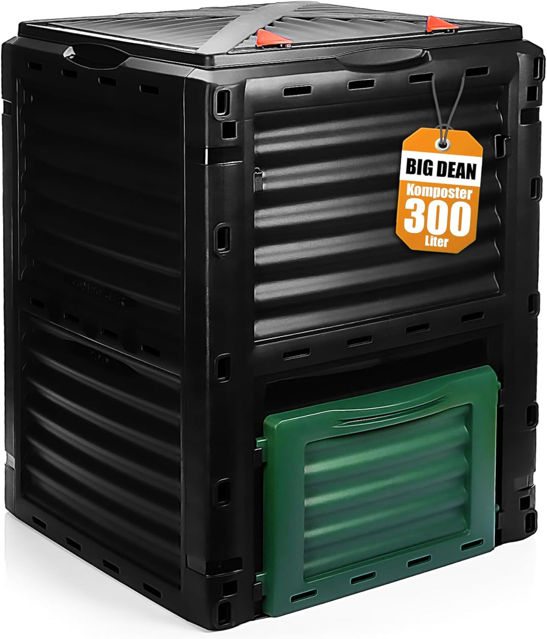 BigDean Komposter Garten 300 Liter – Schnellkomposter aus wetterfestem Kunststoff & Made in Europe 1