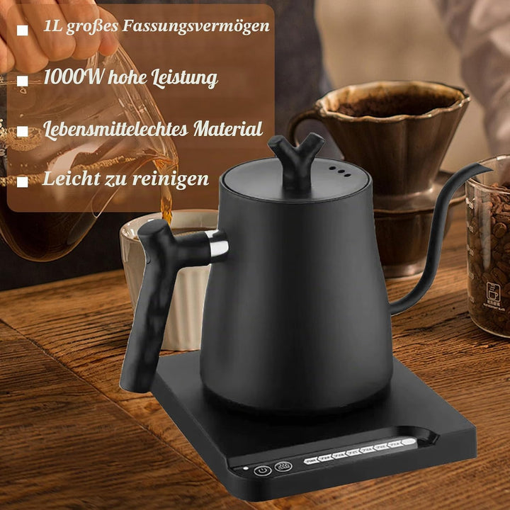 Smart schwanenhals wasserkocher, Edelstahl Wasserkocher mit Temperatureinstellung, Gooseneck Kettle