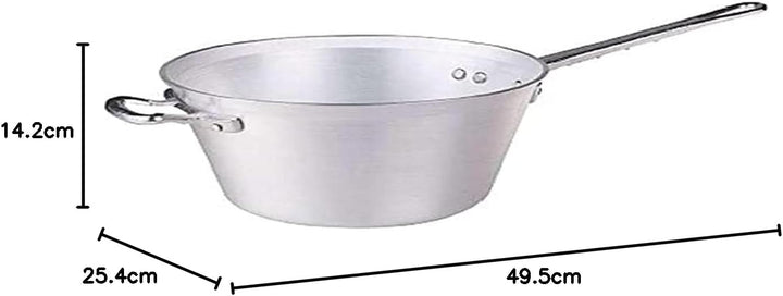 Pentole Agnelli Kessel Agnelli Aluminium mit Griff und Griff 24 cm, 24 cm