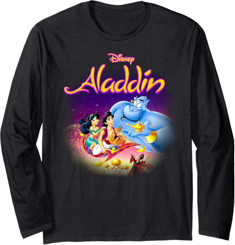 Disney Aladdin Faded Classic Movie Poster Langarmshirt