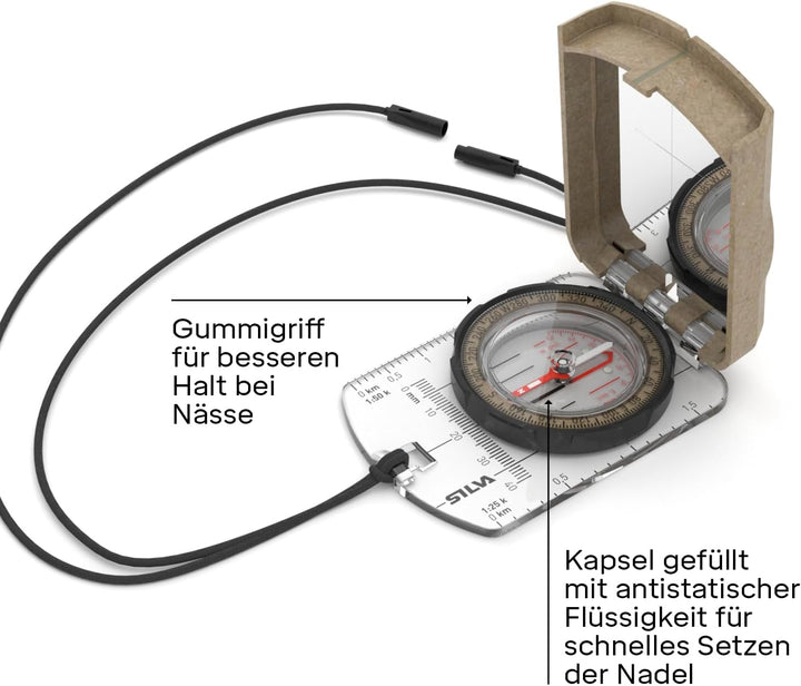 Silva BRÜJULAS Transparente Basis mit Spiegel Terra Ranger S Kompass (MN) SILVA Unisex Erwachsene