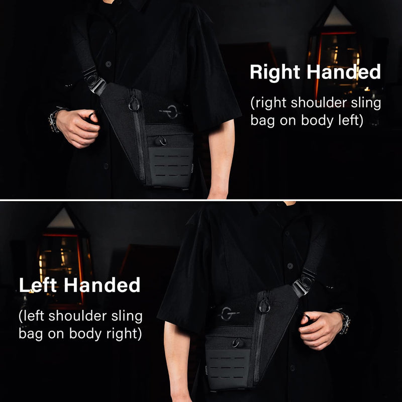 TACTICAL GEEK Cache L1 Umhängetasche Leichter Brustrucksack Umhängetasche Anti-Diebstahl Wasserdicht