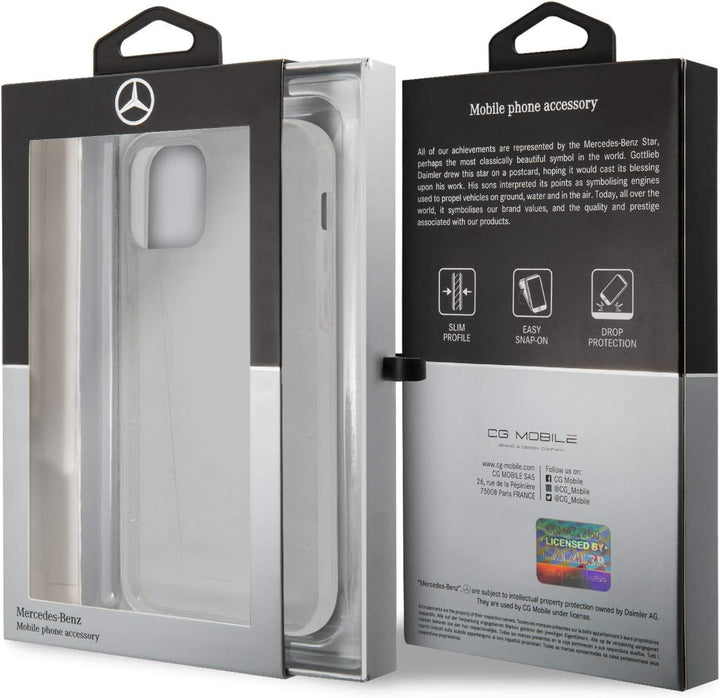 Mercedes-Benz MEHCP12LCLCT Clear hardcase Transparent Line Hülle für iPhone 12 Pro Max 6,7""", schwa