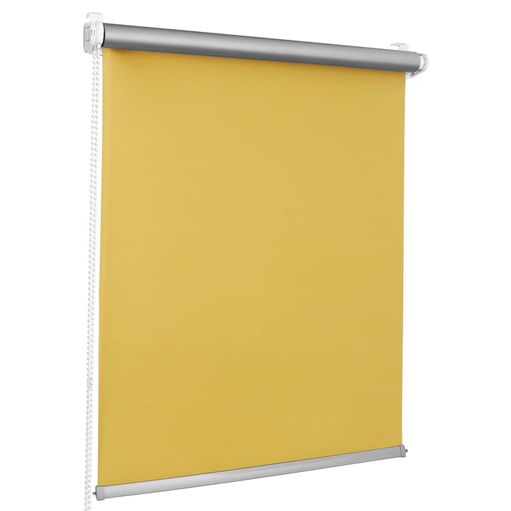 ROLLMAXXX Thermo Verdunkelungsrollo Klemmfix ohne Bohren (110 x 150 cm, Gelb) 110 x 150 cm Gelb, 110