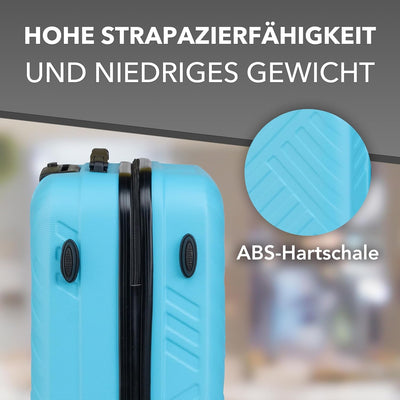 Xonic Design Boardcase Reisekoffer - Hartschalen-Koffer mit 360° Leichtlauf-Rollen - hochwertiger Ka