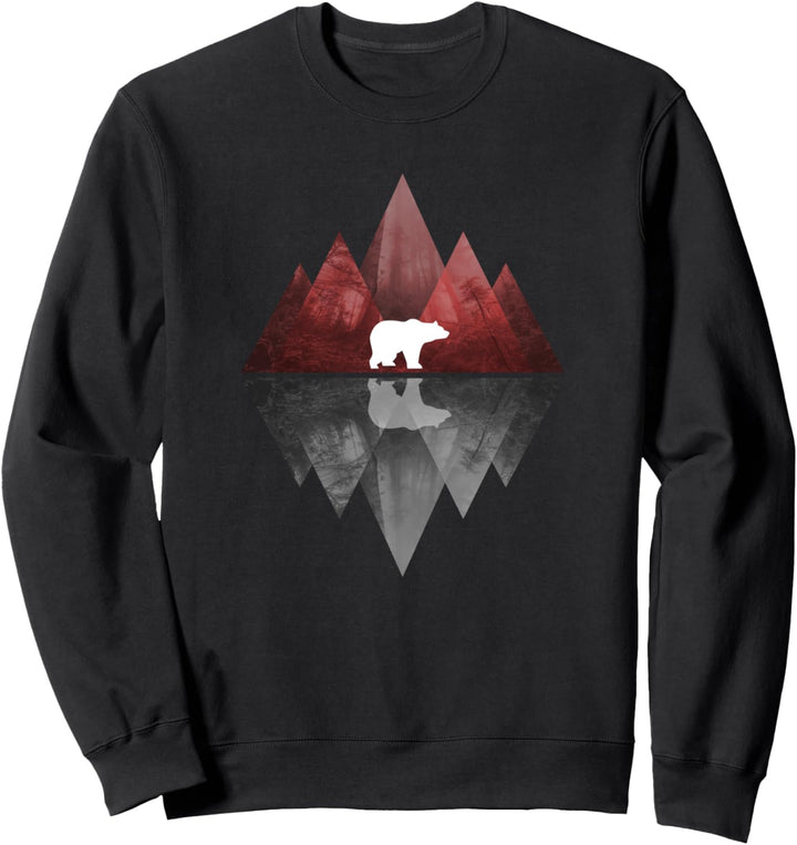 Abstrakt Bär Natur Wal Sweatshirt