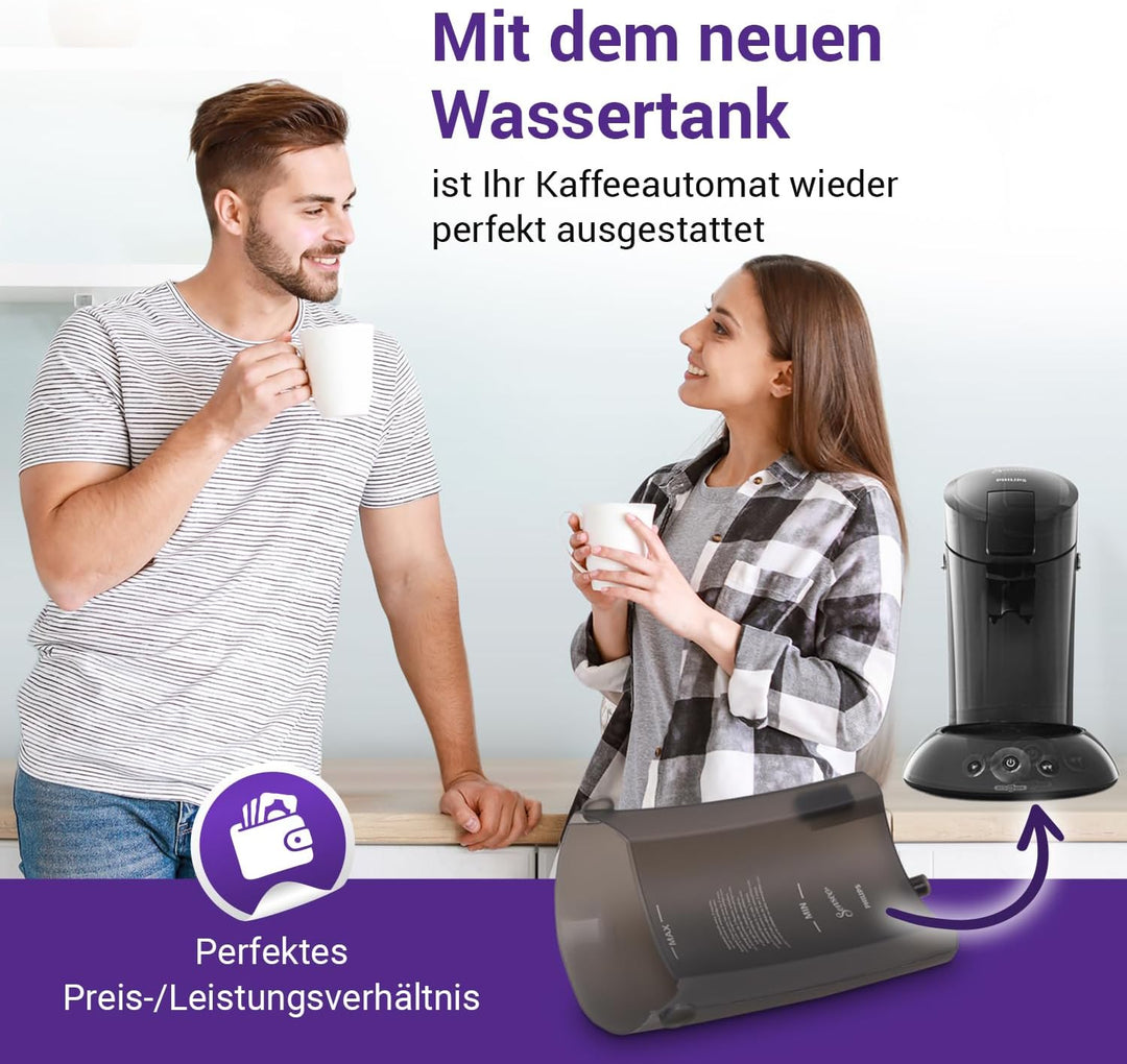 Vioks.pro Wasserbehälter 0,7 L Ersatz für Wassertank Senseo Philips HD5011/01 422225948665 422225948