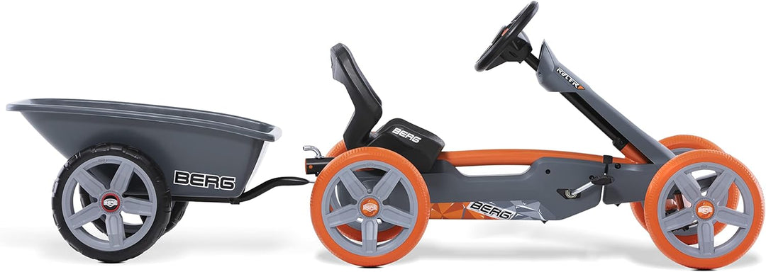 BERG Trailer M Für Reppy Gokart Inklusiv Anhängerkupplung, Grau