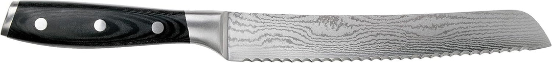 Eden Classic Damast Brotmesser 20 cm Küchenmesser EQ2030-220 Wellenschliffmesser für Brot, Gemüse, O
