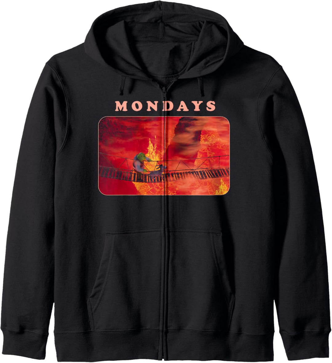 Shrek Mondays Meme Kapuzenjacke