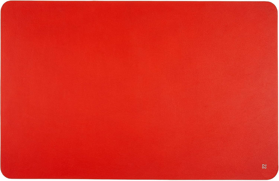 DUDU Büro-Schreibtischunterlage aus zweifarbigem Leder cm 61x40, beidseitig benutzbar, rollbar, weic