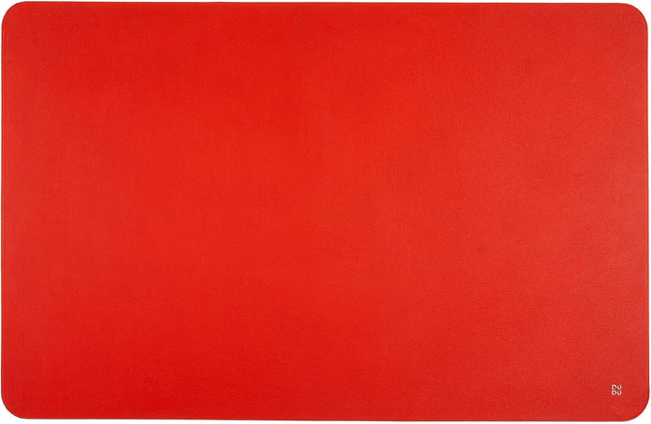 DUDU Büro-Schreibtischunterlage aus zweifarbigem Leder cm 61x40, beidseitig benutzbar, rollbar, weic