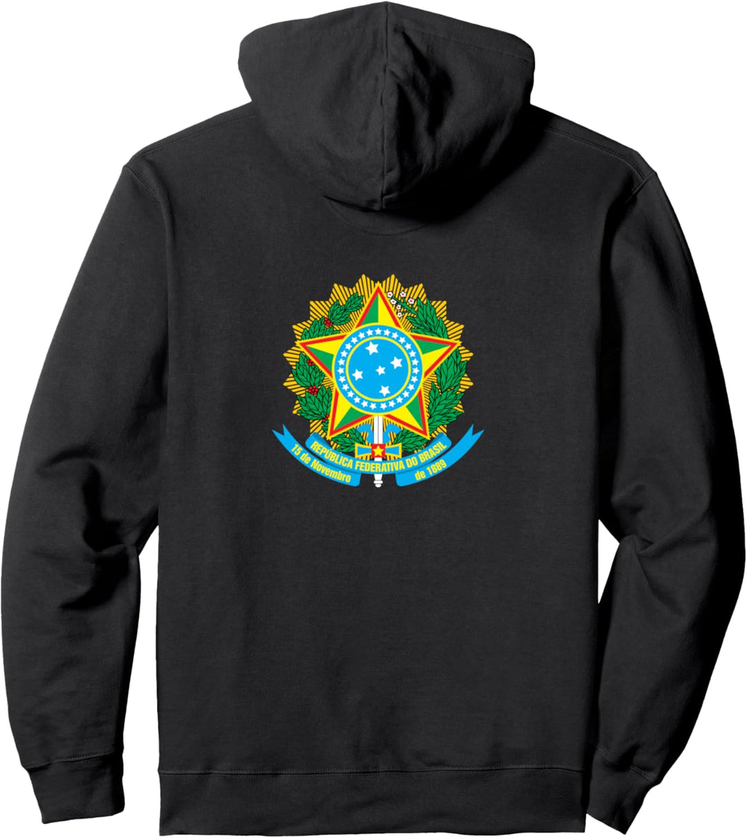 Coat of arms of Brazil (Brasil) Pullover Hoodie