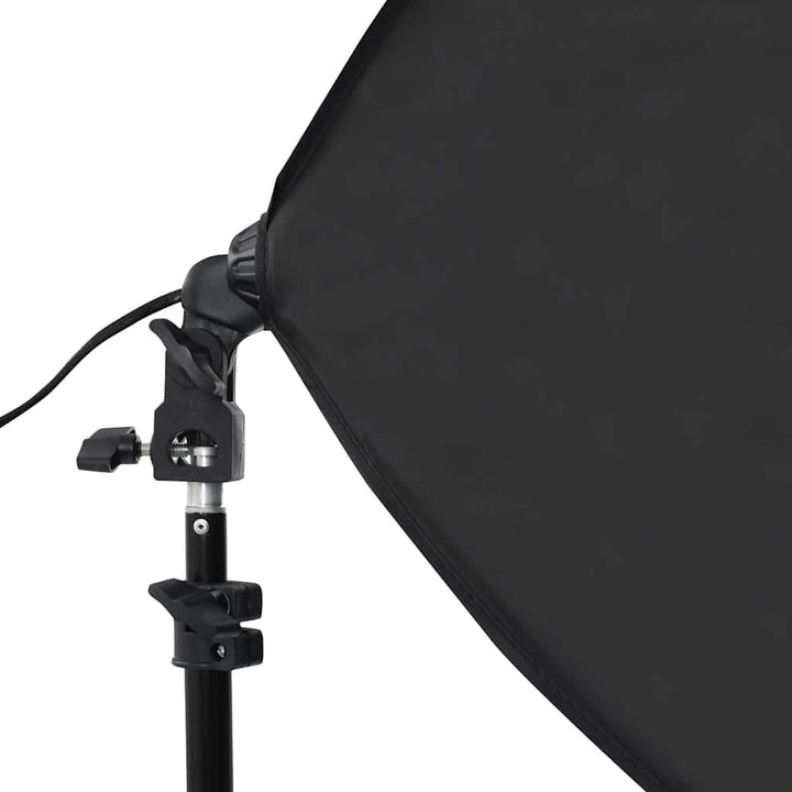 Fotostudio-Set mit Softboxen, Hintergrundsystem, höhenverstellbaren Stativen, LED-Licht, Diffusor un