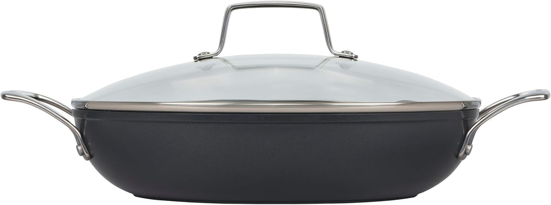 Le Creuset Essential Antihaft-Keramik-Schmorpfanne Pfanne mit Glasdeckel, 3,5 qt. , 3.3 Liter