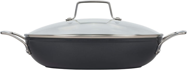 Le Creuset Essential Antihaft-Keramik-Schmorpfanne Pfanne mit Glasdeckel, 3,5 qt. , 3.3 Liter