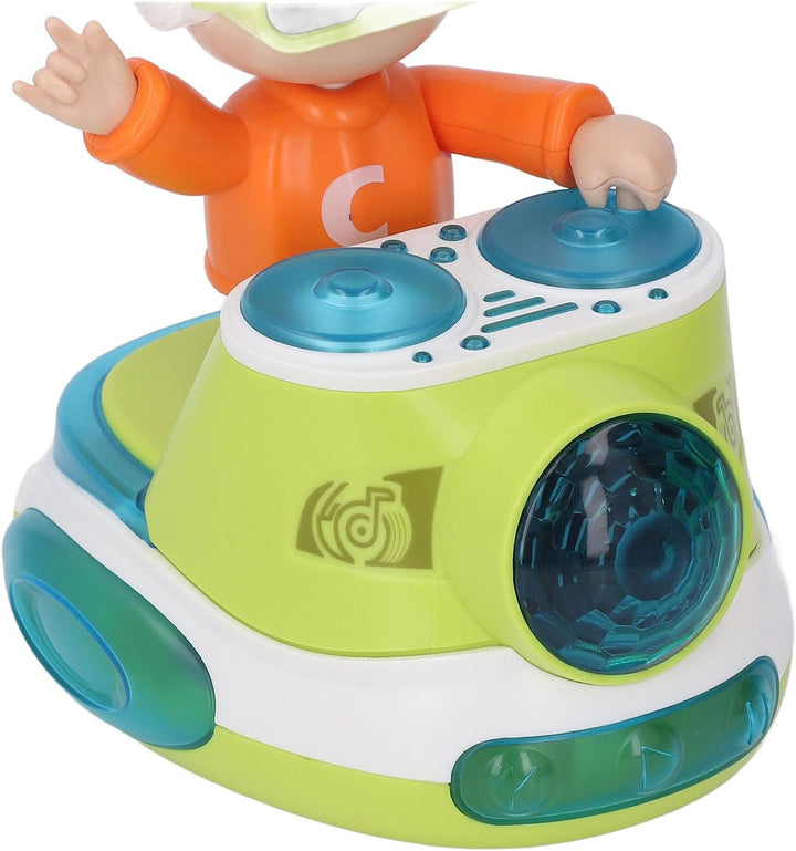 DJ Spielzeug DJ Rock Boy Dancing Toy mit Musik Blinkend Licht Universal Wheel Automatic Bewegung Rob