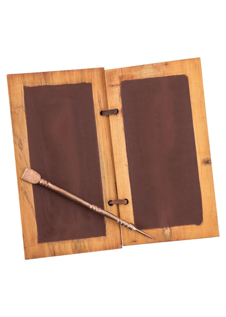 Schreibtafel aus Wachs und Holz mit Bronzestift