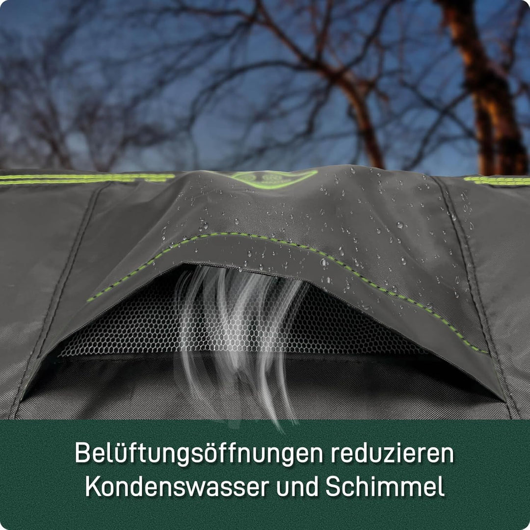 Awnic Sonneninsel Abdeckung Wasserdicht 420D Oxford Stoff, Abdeckplane Sonneninsel Rund Winterfest m