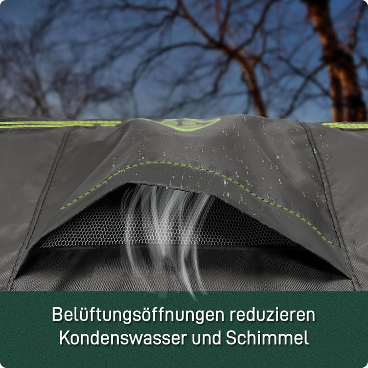 Awnic Sonneninsel Abdeckung Wasserdicht 420D Oxford Stoff, Abdeckplane Sonneninsel Rund Winterfest m