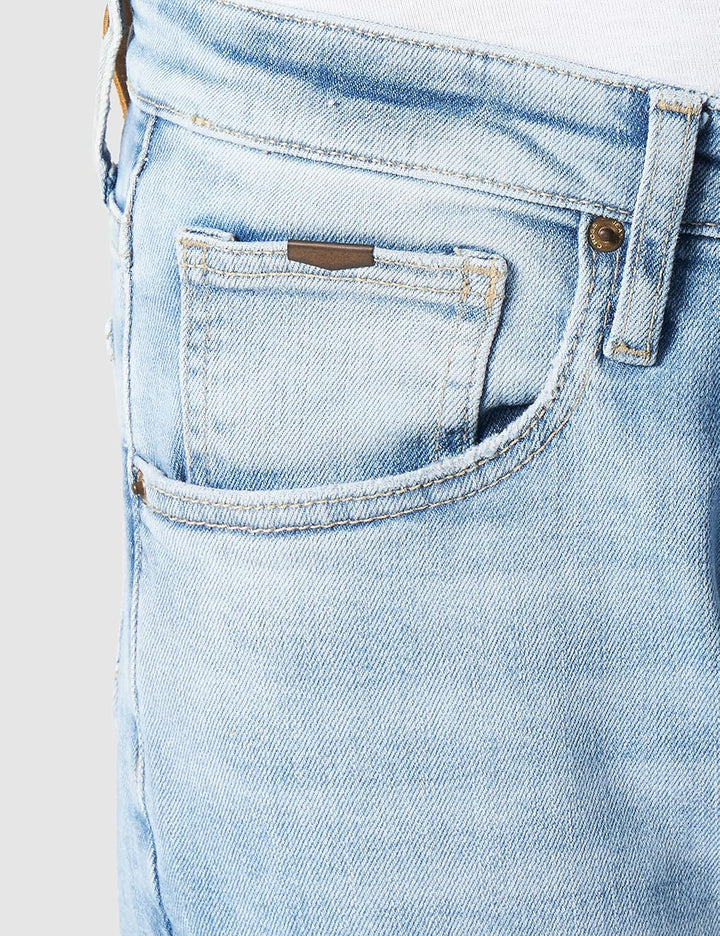 Cross Jeans Herren Damien Slim Jeans, Blau (Light Blue Used 015), W38/L34 (Herstellergrösse: 38/34)
