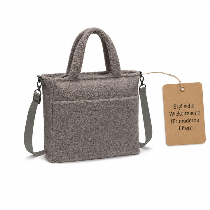 Fillikid Wickeltasche Exklusiv, Mom Bag Grau, Grau