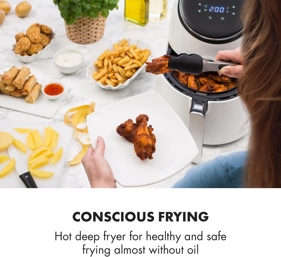 Klarstein AirVital - Heissluftfritteuse, Fritteuse, AirFryer, 1300 W, 2,5 L Füllmenge, fett-frei Fri